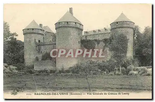 Cartes postales Bagnoles de l'Orne Environs Vue generale du Chateau de Lassay