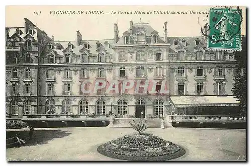 Cartes postales Bagnoles de L'Orne Le Grand Hotel de l'Etablissement thermal