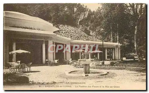 Ansichtskarte AK La Normandie Bagnoles de L'Orne Le Pavillon des Fleurs et le Roc au Chien