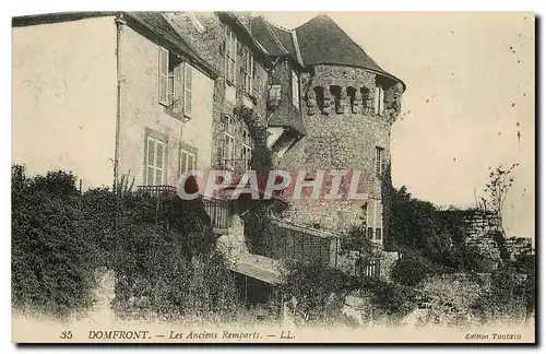 Ansichtskarte AK Domfront Les anciens Remparts