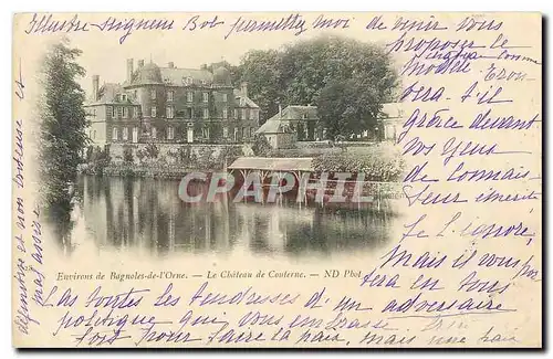 Ansichtskarte AK Environs de Bagnoles de L'Orne Le Chateau de Couterne Carte 1900