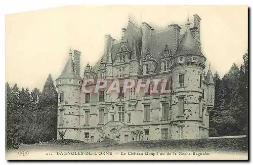 Cartes postales Bagnoles de L'Orne Le Chateau Goupil ou de la Roche Bagnoles
