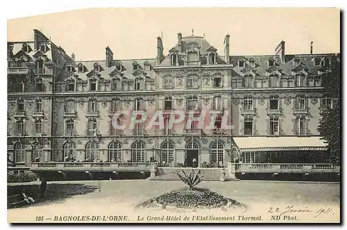Cartes postales Bagnoles de L'Orne Le Grand Hotel de l'Etablissement Thermal