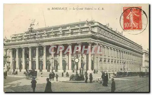 Cartes postales Bordeaux Le Grand Theatre