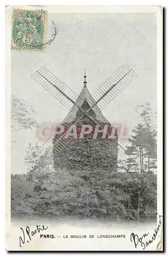 Cartes postales Paris Le Moulin de Longchamps