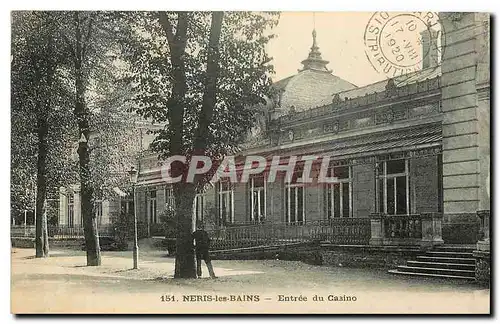 Cartes postales Neris les Bains Entree du Casino