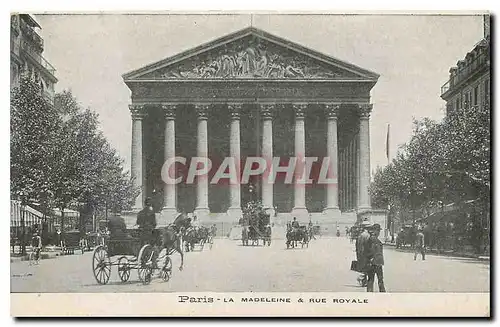 Cartes postales Paris La Madeleine & Rue Royale