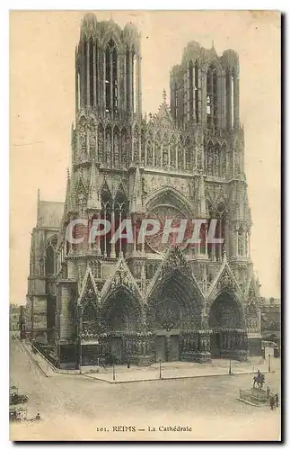 Cartes postales Reims la Cathedrale