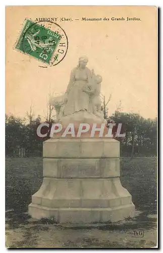 Cartes postales Aubigny Cher Monument des Grands Jardins