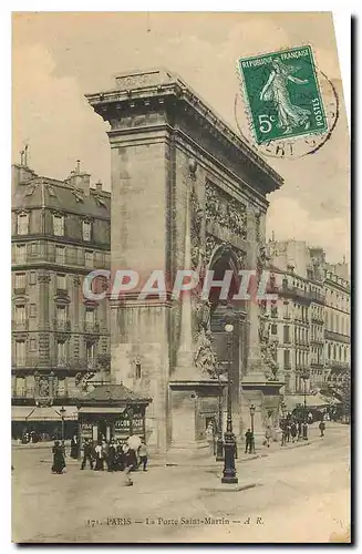 Cartes postales Paris La Porte Saint Martin