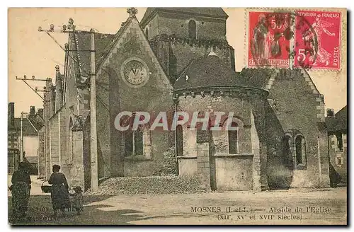 Cartes postales Mosnes L et I Abside de l'Eglise