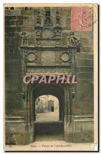 Cartes postales Sens Porte de l'Archeveche