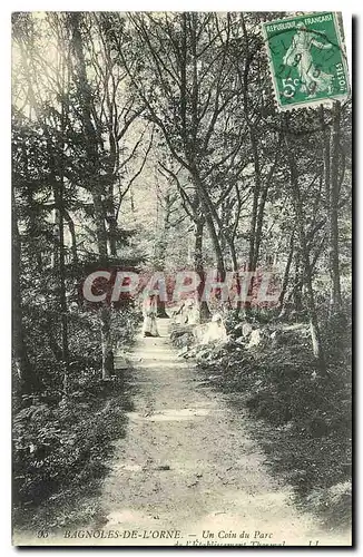 Cartes postales Bagnoles de l'Orne Un Coin du Parc de l'etablissement thermal