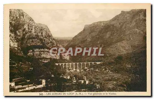 Cartes postales Les Gorges do Loup A M Vue generale et le Viaduc