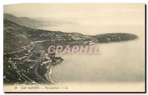 Cartes postales Cap Martin Vue generale