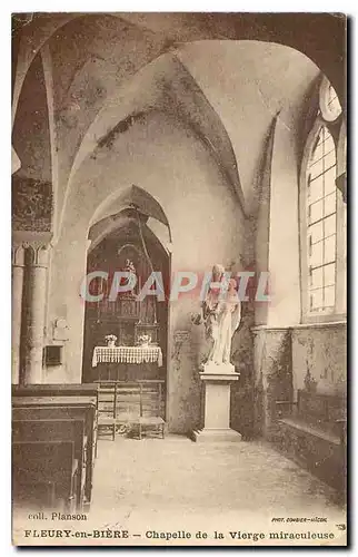 Cartes postales Fleury en Biere Chapelle de la Vierge miraculeuse