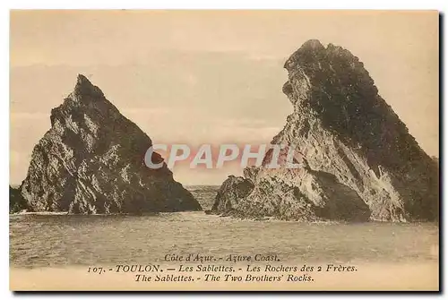 Cartes postales Toulon Les Sablettes Les Rochers des 2 Freres