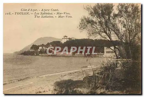 Cartes postales Cote d'Azur Azure Coast Toulon Les Sablettes Mar Vivo