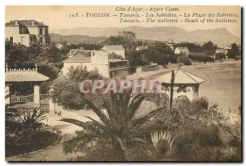 Ansichtskarte AK Cote d'Azur Azure Coast Toulon Tamaris Les Sablettes La Plage des Savlettes