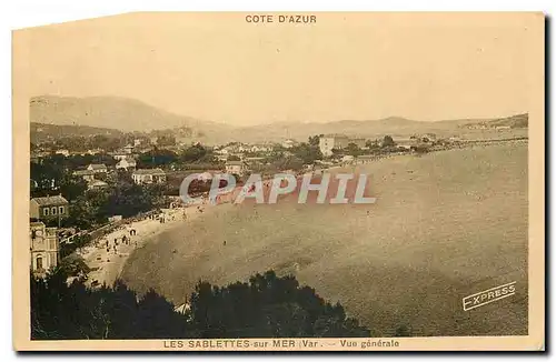 Cartes postales Cote d'Azur Les Sablettes sur Mer Var Vue generale