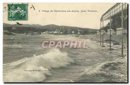 Cartes postales Plage de Sablettes les Bains pres Toulon