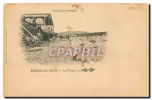 Ansichtskarte AK Toulon sur Mer Sablettes les Bains La Plage