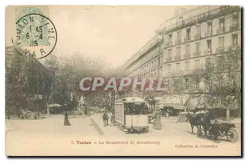 Cartes postales Toulon Le Boulevard de Strasbourg Tramway