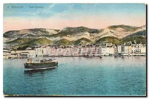 Ansichtskarte AK Toulon Les Quais Bateau