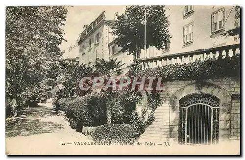 Cartes postales Vals les Bains L'Hotel de Bains