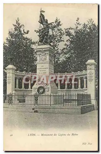 Ansichtskarte AK Lyon Monument des Legions du Rhone