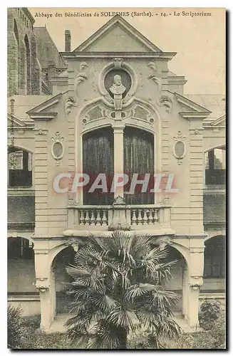Cartes postales Abbaye des Benedictins de Solesmes Sarthe Le Scriptorium