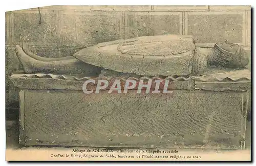 Cartes postales Abbaye de Solesmes Interieur de la Chapelles abbatiale