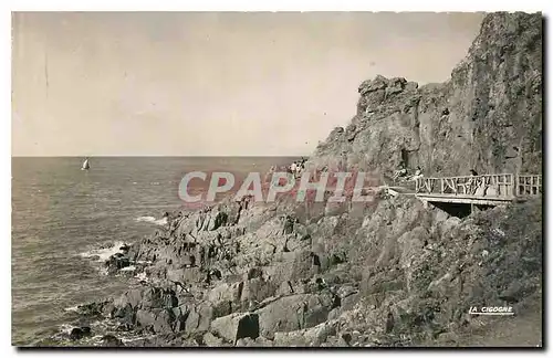 Ansichtskarte AK Le Val Andre Cotes du Nord La promenade de la Lingouare