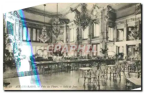 Cartes postales Aix Les Bains Villa des Fleurs Salle de Jeux