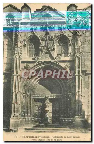 Cartes postales Carpentras Vaucluse Cathedrale de Saint Siffrein Porte laterale