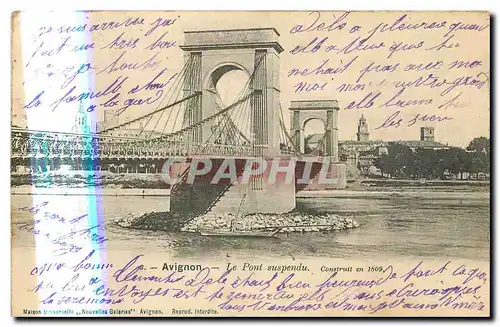 Cartes postales Avignon Le Pont suspendu