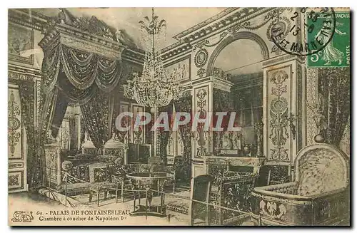 Cartes postales Palais de Fontainebleau Chambre a coucher de Napoleon I