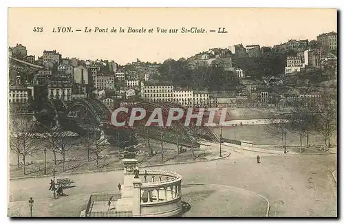 Cartes postales Lyon Le Pont de la Boucle et Vue sur St Clair
