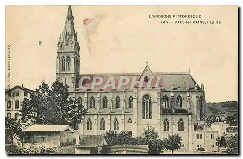 Cartes postales l'Ardeche Pittoresque Vals les Bains l'Eglise