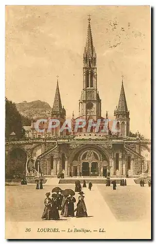 Cartes postales Lourdes La Basilique