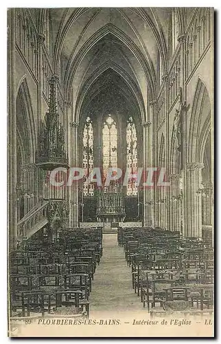 Cartes postales Plombieres les Bains Interieur de l'Eglise