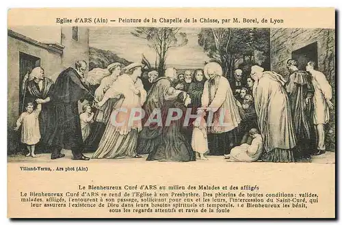 Cartes postales Eglise d'Ars Ain Peinture de la Chapelle de la Chasse