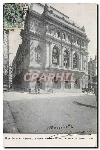 Ansichtskarte AK Paris Le Nouvel opera comique et la place Boieldieu