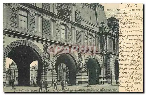 Ansichtskarte AK Paris Les trois Guiehets du Louvre