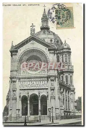 Cartes postales Paris Eglise St Augustin