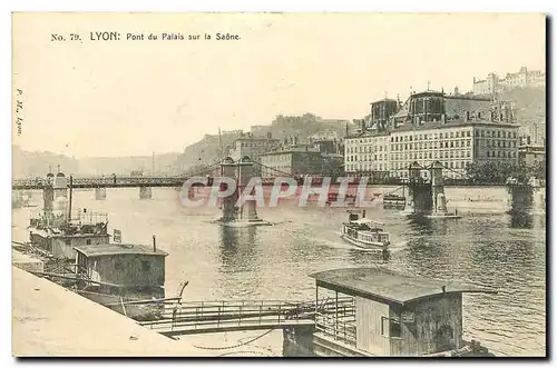 Ansichtskarte AK Lyon Pont du Palais sur la Saone