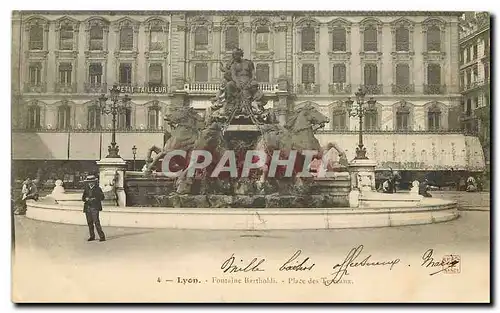 Cartes postales Lyon Fontaine Bartholdi