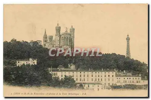 Cartes postales Lyon N D de Fourviere l'abside de la Tour Metallique