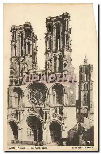 Cartes postales Laon Aisne La Cathedrale