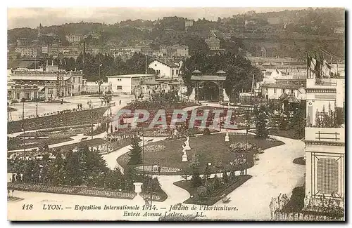 Ansichtskarte AK Lyon Exposition Internationale Jardins de l'Horticuliure Entree Avenue Leclerc